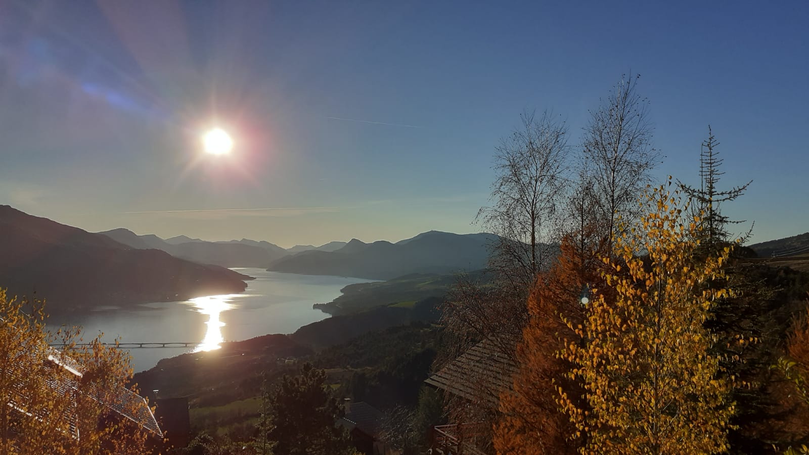 Soleil d'automne au couchant