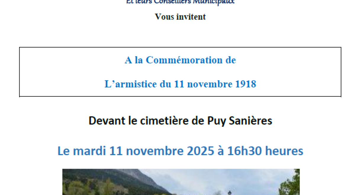 Commémoration ARMISTICE 2025