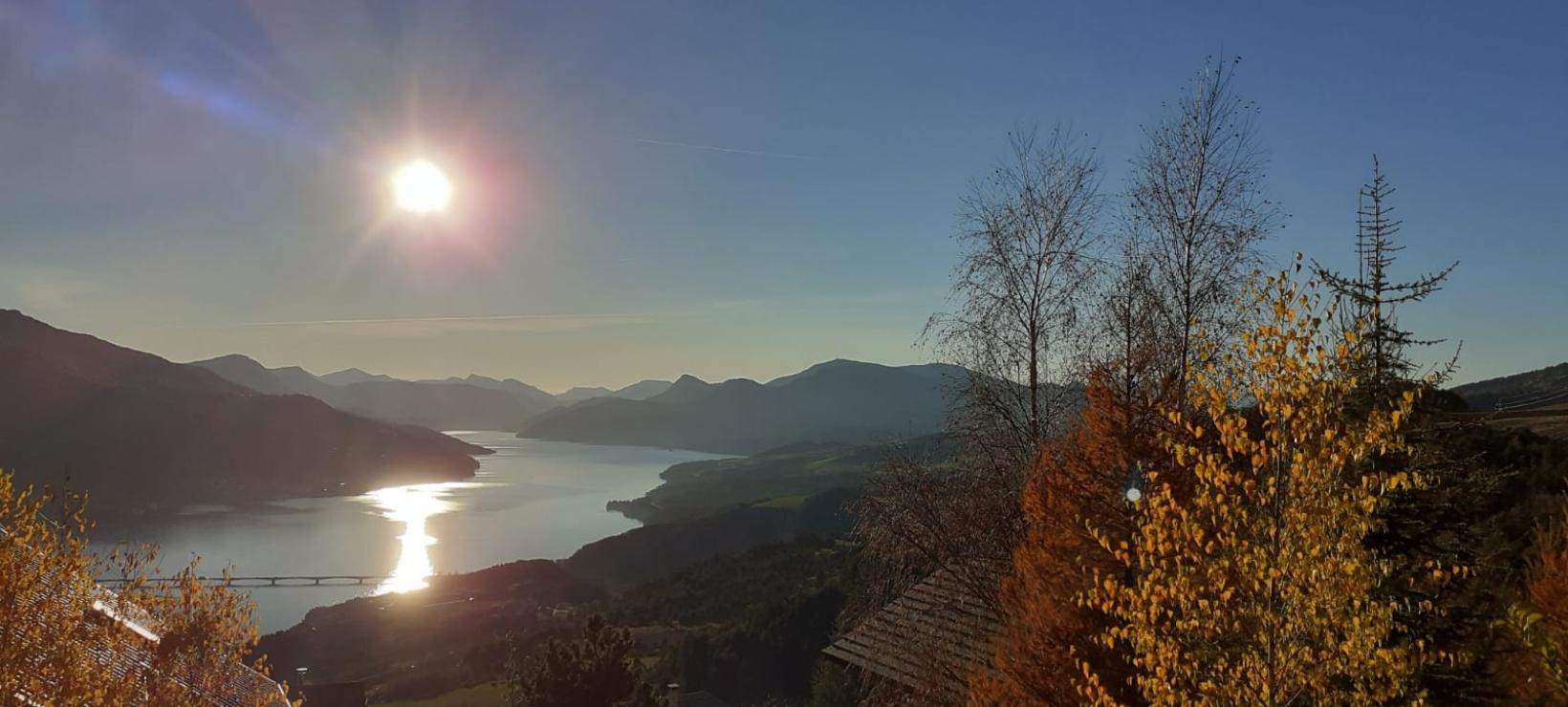 Soleil d'automne au couchant