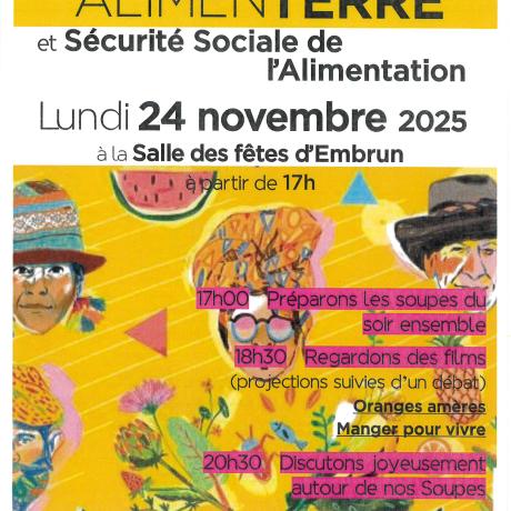 Festival Alimenterre : Invitation à la soirée du 24 novembre
