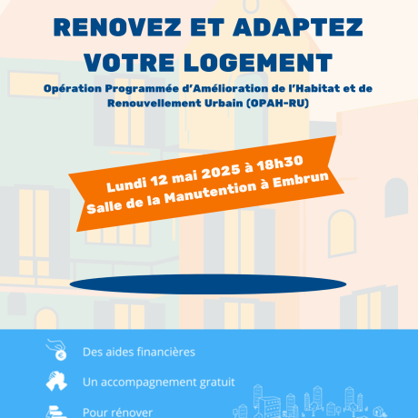 Affiche réunion OPAH