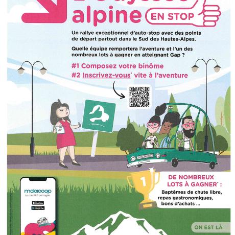 L'Odyssée Alpine, grand rallye d'autostop du Sud Hautes-Alpes