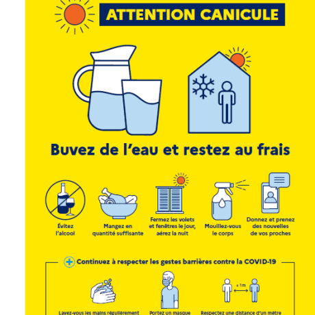 affiche prévention canicule