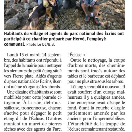 Travaux dans le cadre des journées citoyennes