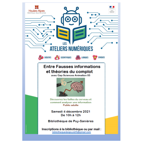Ateliers numériques décembre