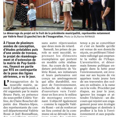 Inauguration de la salle &quot;Maud Fontenoy&quot;