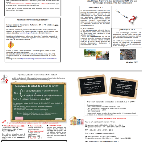 Flyer Taxes d'urbanisme
