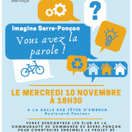 Rencontre publique "Imagine Serre-Ponçon" Rencontre publique "Imagine Serre-Ponçon"