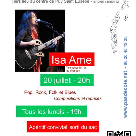 Affiche concert Isa Ame 1