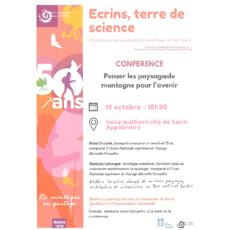 PNE - Conférence du 19 octobre