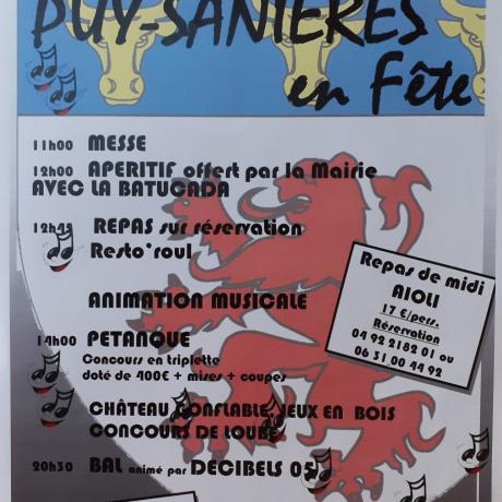 Affiche détaillée fête du village 2