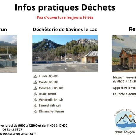 Infos pratiques déchets