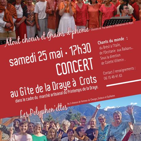 Affiche concert 'Atout choeur'