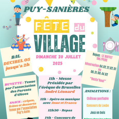 Flyer fête du village