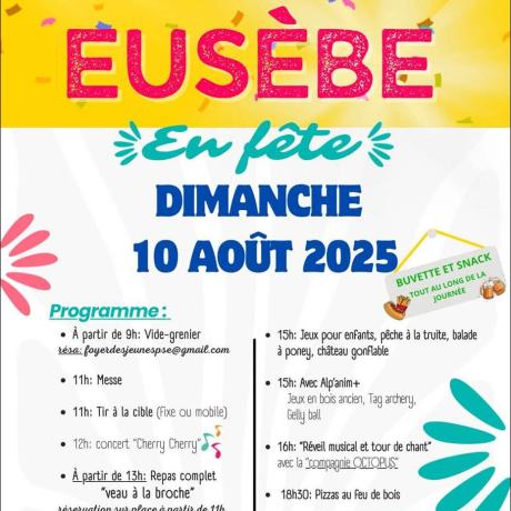 Affiche fête du village de PSE