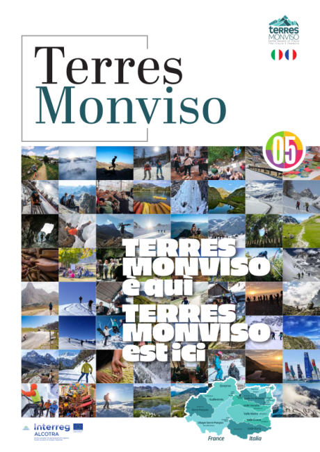 Terres Monviso, le magazine transfrontalier Première de couverture du magazine transfrontalier Terres Monviso n°5