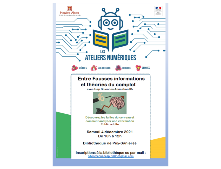 Atelier numérique présenté par Gap Science Animation