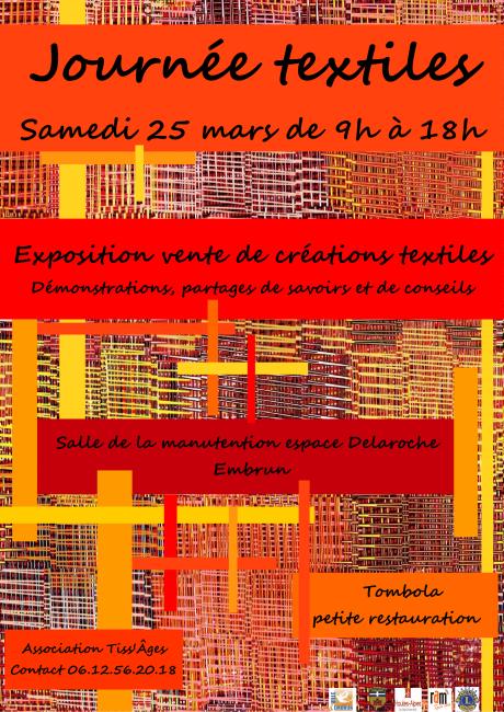 Affiche journée textiles