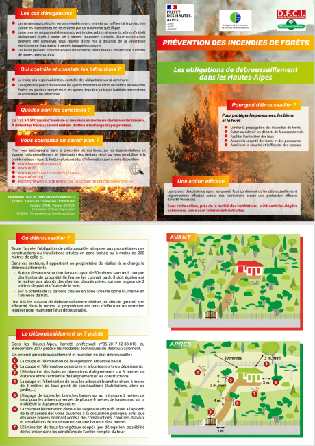 Prévention des incendies de forêts