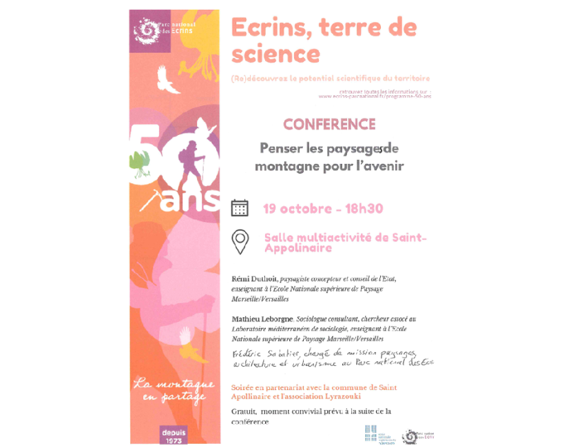 PNE - Conférence du 19 octobre