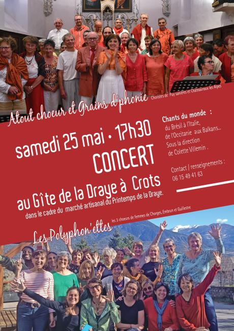 Affiche concert 'Atout choeur'