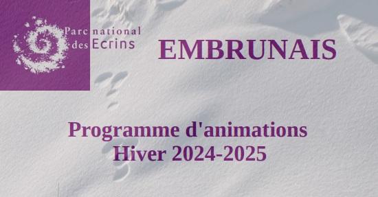 Programme d'animation du PNE hiver 2024-2025