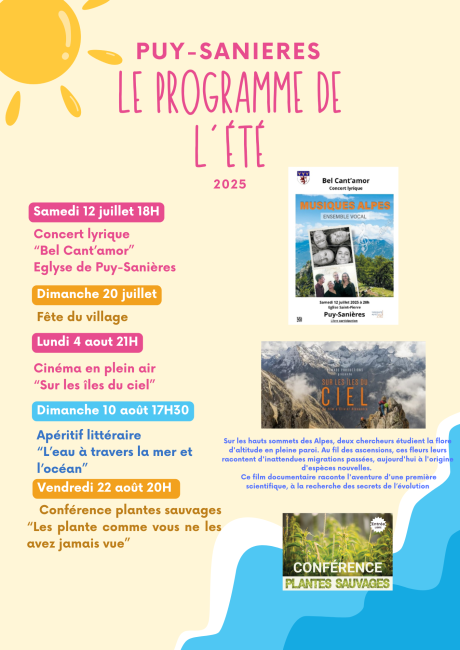 Programme été