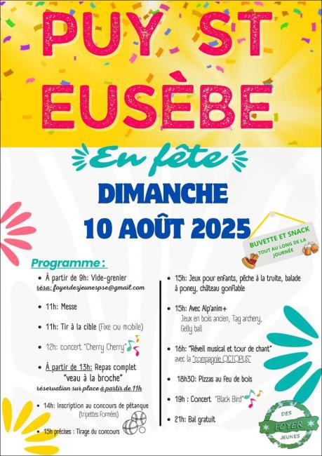 Affiche fête du village de PSE