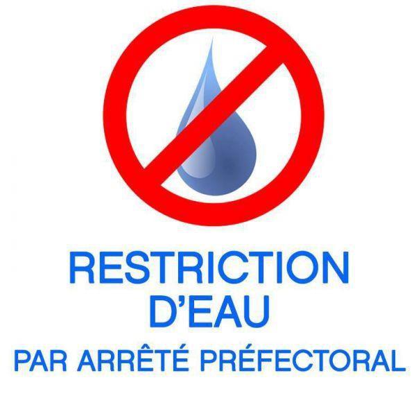restriction eau restriction eau